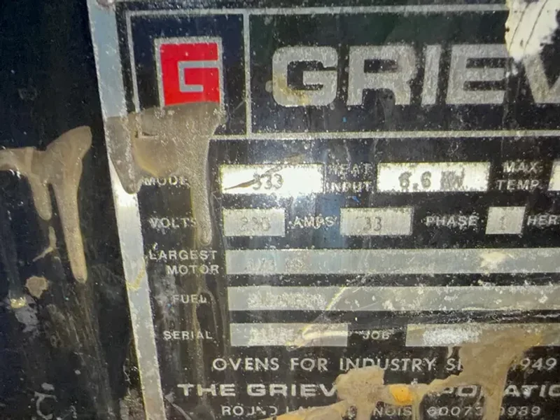 GRIEVE 350 F OVEN  -  333