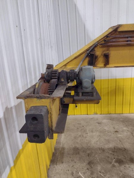 3 / 5 TON X 30' NORTH AMERICAN SINGLE GIRDER TOP RUNNING OVERHEAD BRIDGE CRANE &amp; COFFING HOIST: YOBRO #25275