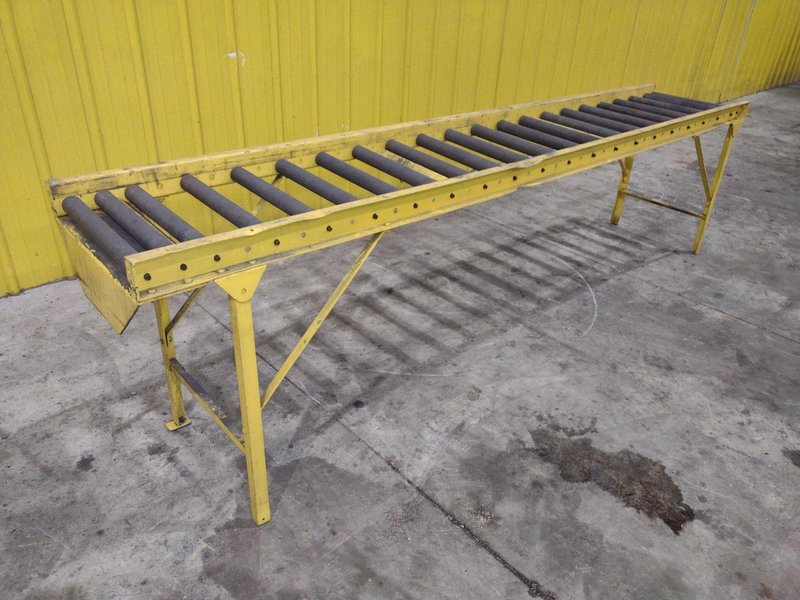 10&#039; X 18&quot; ROLLER TABLE FOR HYD MECH S20 SAW: STOCK #23767
