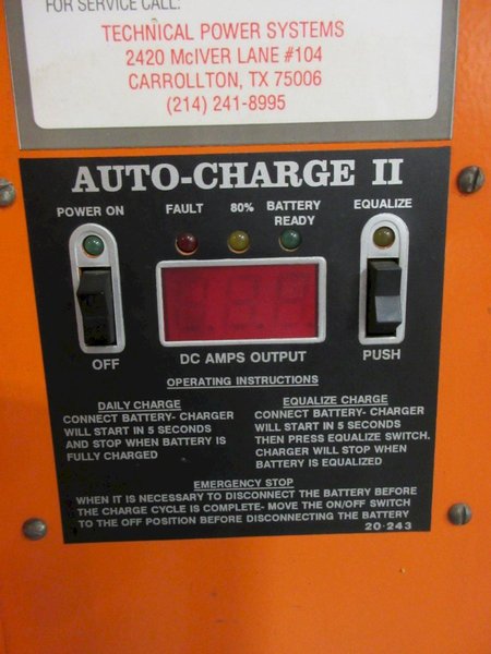 GNB Ferrocharger 24V on Metal Stand with Power Cord and 2 Prong Connector Plug- Auction Item