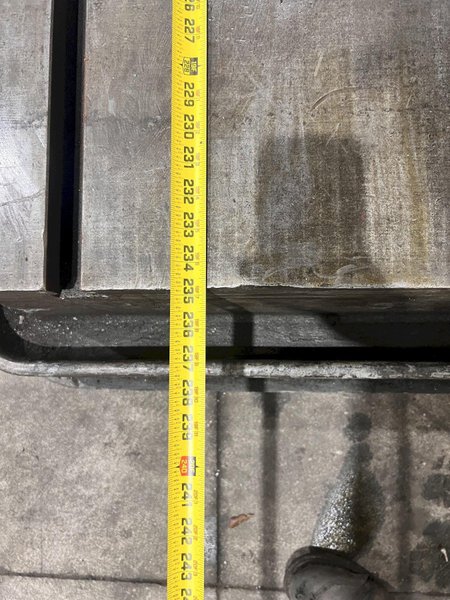 235” X 36” HEAVY DUTY T-SLOTTED PLANER MILL TABLE / FLOOR PLATE: STOCK #23013