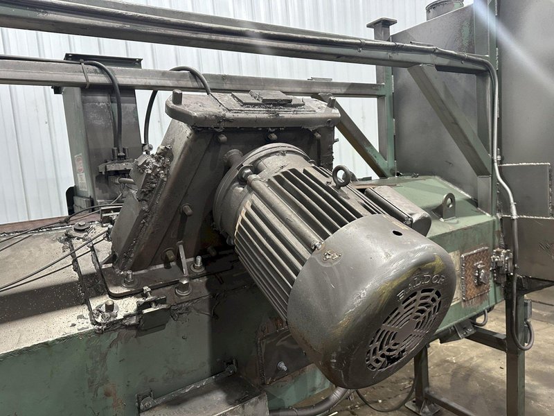 3&quot; BCP MODEL #A4-7620 3-WHEEL COIL BAR PASS -THROUGH BLAST MACHINE, RECLAIM &amp; DUST COLLECTOR: STOCK #20000