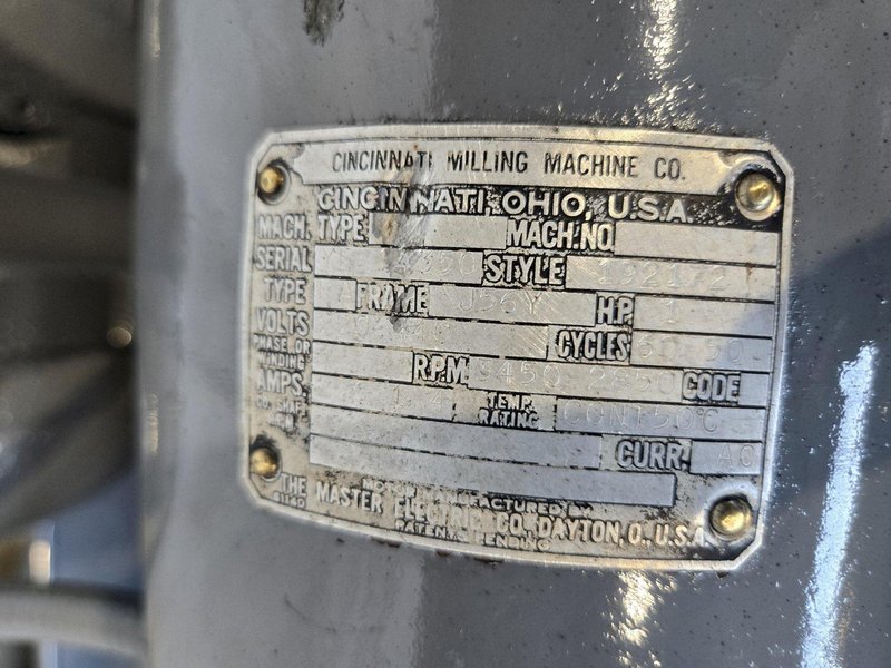 12" X 36" CINCINNATI CYLINDRICAL GRINDER. STOCK # 0772626