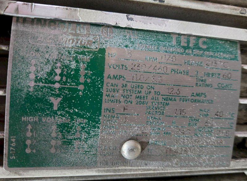 AUTOMATIC HANDLING PIRANHA-10 AUTOMATIC CORE CUTTER 3HP USED