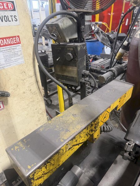 10" X .075" GUILD MODEL #VE-10 SHEAR END WELDER WTH LINCOLN TIG175 WELDER: YOBRO #24859