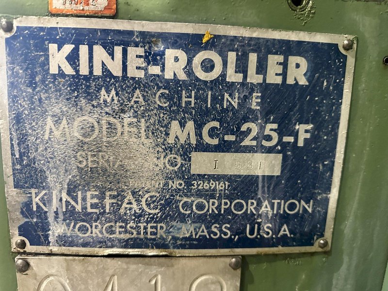 Kinefac MC-25F thread Roller