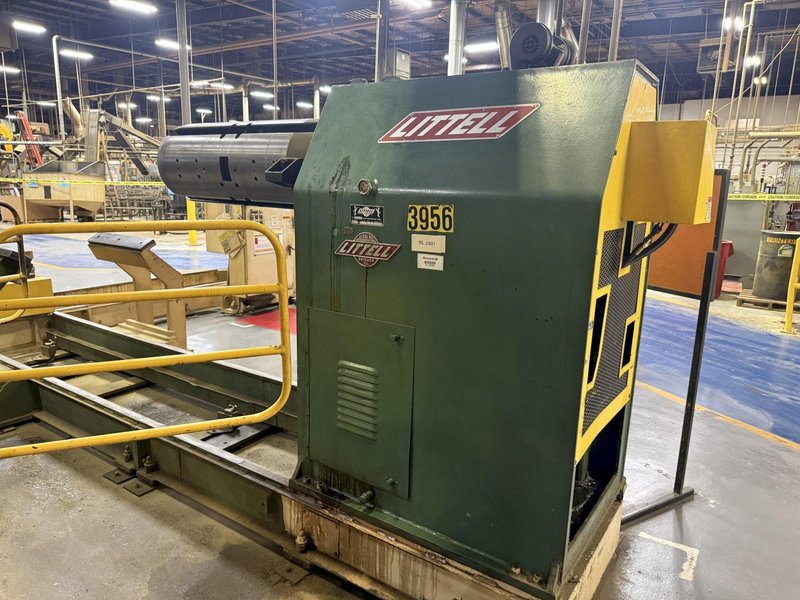 25,000 LBS X 36" LITTELL MODEL #250-38 COIL REEL UNCOILER &amp; CAR: YOBRO #26035
