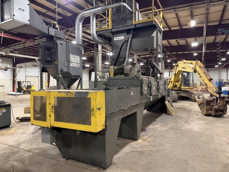 PANGBORN ES-1845 SCREW TYPE AXILE/SHAFT 25 HP SHOT BLAST MACHINE. STOCK # 0223926