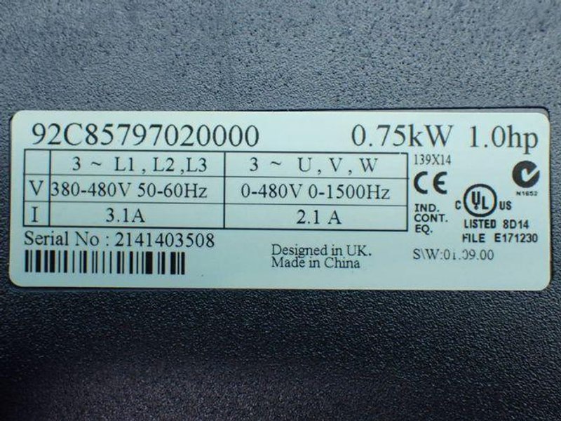 CAMCO FERGUSON 1HP SERVO DRIVE  -  92C85797020000