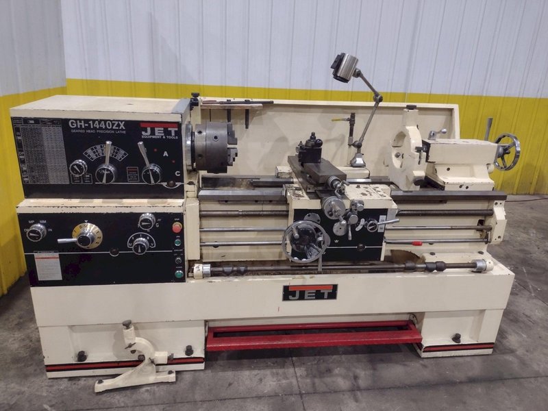 14&quot; X 40&quot; JET MODEL #GH-1440ZX GAP BED ENGINE LATHE, 3-1/8&quot; HOLE: YOBRO #24464