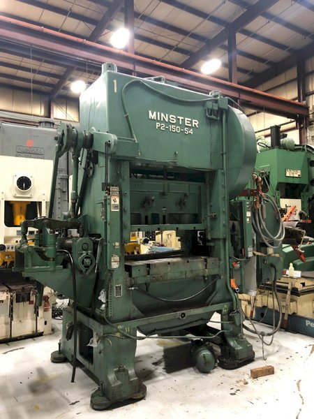 150 Ton MINSTER P2-150-54 "Piece-Maker" Straight Side Metal Stamping Press