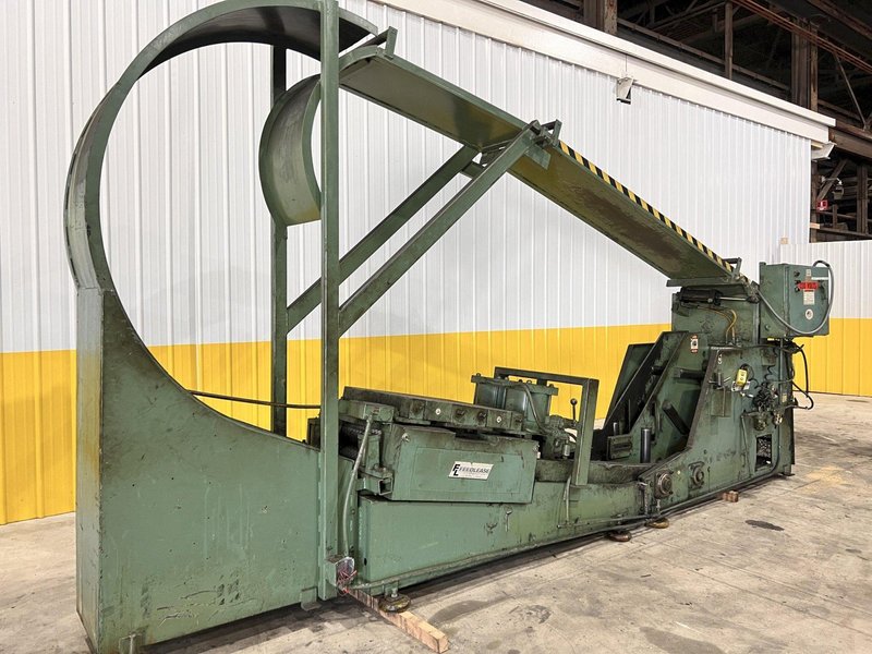 12,000 LB X 18&quot; W X .25&quot; FEED LEASE MODEL #FLCC-1860-P10 REVERSE LOOP COIL CRADLE STRAIGHTENER: STOCK 21163