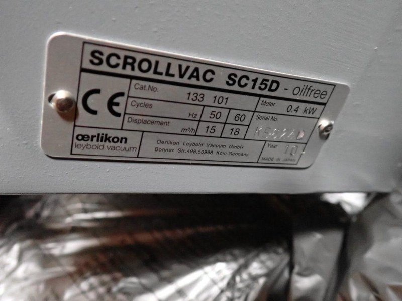 LEYBOLD .4 KW VACUUM PUMP  -  SC15D
