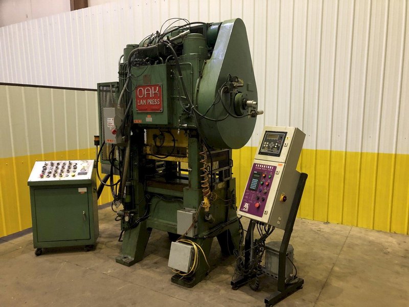 60 TON OAK MODEL #30-LP-60 HIGH SPEED LAM PRESS: STOCK #13135