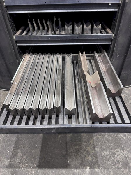 LOT OF WILA PRESS BRAKE DIES WITH CABINET: STOCK #80766
