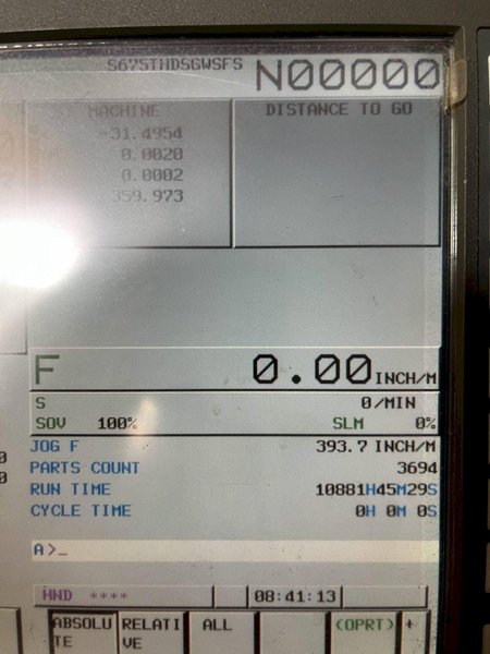 Toyoda FA1050S Horizontal Machining Center (#5707)
