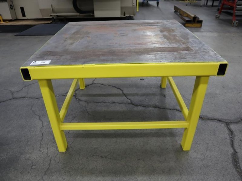 Steel Table, Heavy Duty 42&#039; x 42&quot; x 28.5&quot;- Auction Item