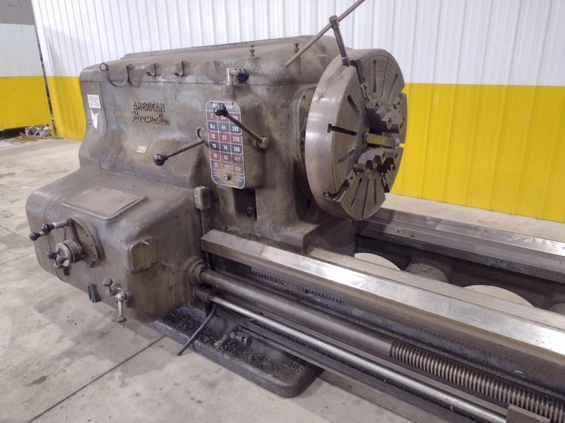 40&quot; X 252&quot; (21&#039;) AMERICAN PACEMAKER ENGINE LATHE, 2.75&quot; HOLE: STOCK #20836