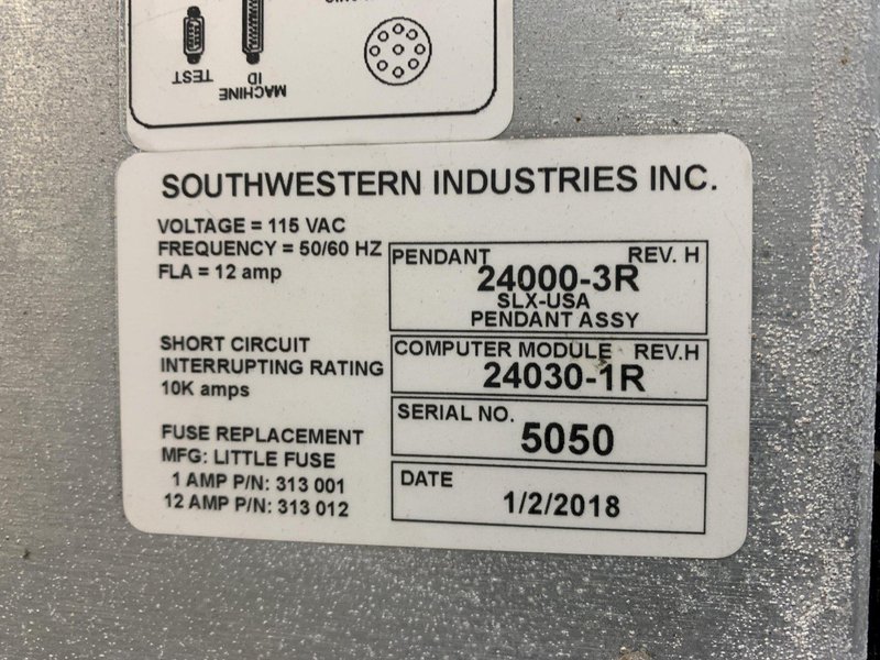 SWI TRAK TRL 1630SX CNC Flat Bed Lathe with Prototrak SLX, S/N 091 CH 62446.