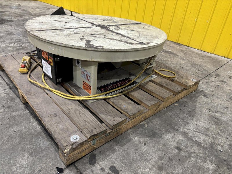 12,000 LBS X 48" PANDJIRIS MODEL MT-120-4.5 POWERED ROTARY TABLE WELDING POSITIONER, 115V: STOCK #22644