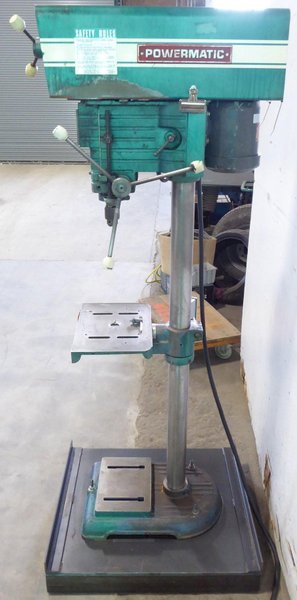 15&quot; Powermatic Floor Model Drill 1150,  330-3075 RPM, 3/4 HP, Parts Machine
