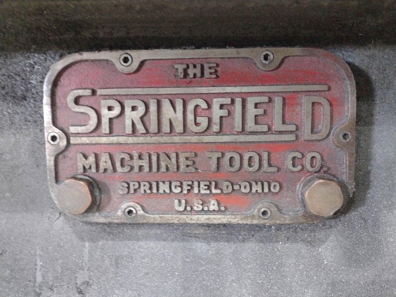 20" X 80" SPRINGFIELD ENGINE LATHE WITH TAPER &amp; 2" HOLE:  STOCK #20986