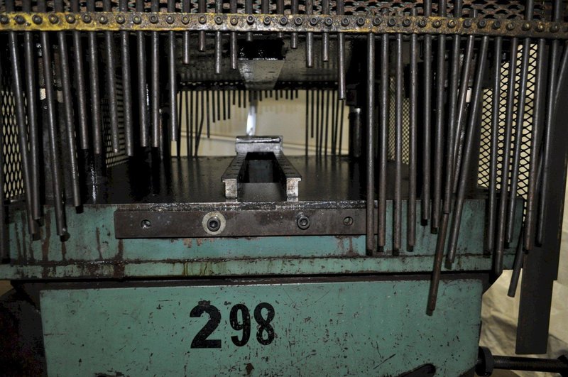 60 TON AIR RAM CUT-OFF PRESS WITH ADJUSTABLE TILT BASE