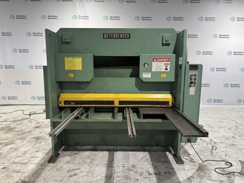 3/8″ x 6′ Betenbender Hydraulic Shear-Heavy Duty, Adjustable Blade Gap