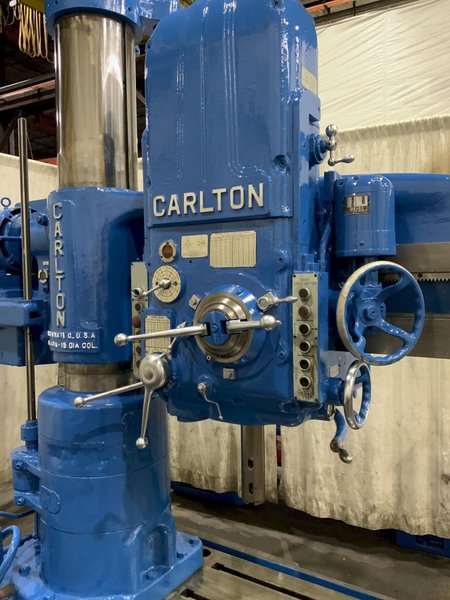 4' X 13 CARLTON RADIAL ARM DRILL: STOCK #81445