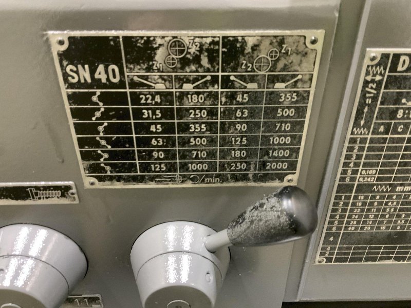16" X 40" TOS MODEL SN40C, GAP BED ENGINE LATHE: STOCK #80171