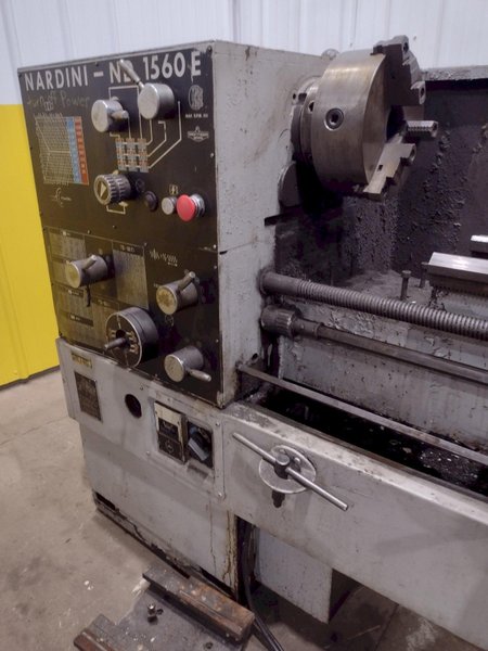 15&quot; X 60&quot; CLAUSING NARDINI MODEL #ND1560 GAP BED ENGINE LATHE, 2&quot; HOLE: STOCK #19154