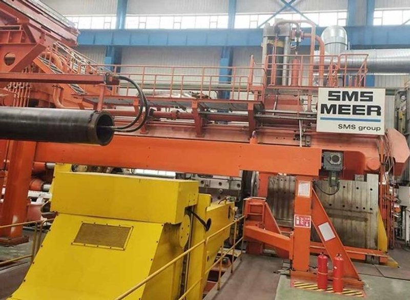 16,000 ton SMS Horizontal Direct Single Action Ext Press, Ind Billet Furnace, Stretcher, Saw, Billet Peeler (14552)