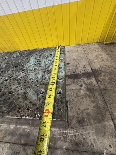 49.5" X 41.25" X 19" DRILLED AND TAPPED ANGLE PLATE EXTENSION: STOCK #22134