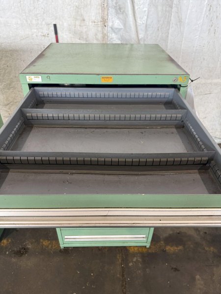 9 DRAWER STANLEY VIDMAR CABINET. STOCK # 0217126.