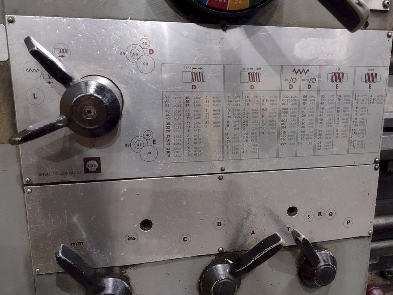 21" x 120" CLAUSING COLCHESTER MODEL #21 ENGINE LATHE 3.5" SPINDLE HOLE: YOBRO #24560