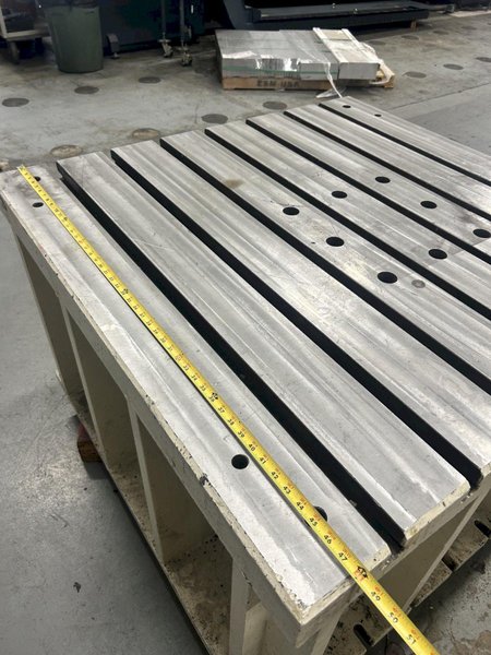 48" x 48" x 30" HIGH T SLOT RISER PLATE WORK HOLDING FIXTURE BOX TABLE : YOBRO #26298