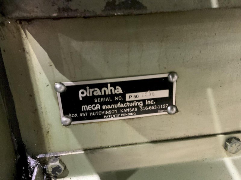 50 TON PIRANHA MODEL #P50 HYDRAULIC IRONWORKER: STOCK #80733