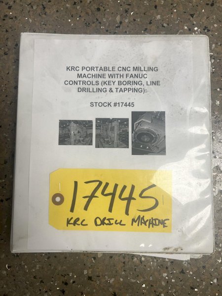 25 HP SERVO DRIVEN KRC PORTABLE CNC DRILL, TAP &amp; REAMING MACHINE WITH FANUC CONTROLS: STOCK #17445