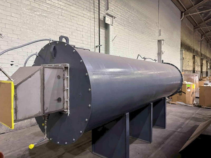 Thermal Oxidizer – 2022 – Horizontal Burner &amp; Chamber – Industrial VOC Emissions Control System