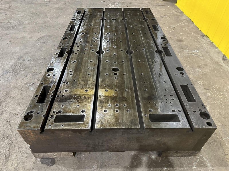 48&quot; X 92&quot; X 12&quot; T-SLOTTED LAYOUT RISER TABLE / FLOOR PLATE: STOCK #19723
