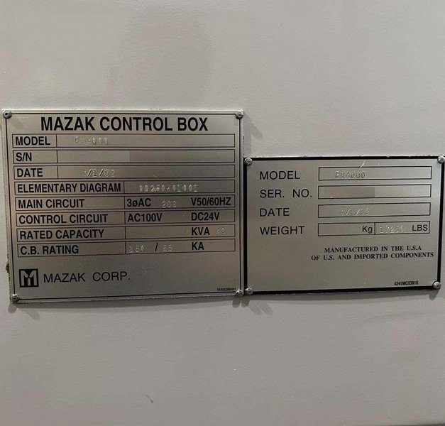 Mazak FH-4000 CNC Horizontal Machining Center