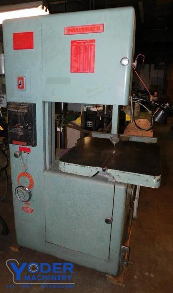 20" POWERMATIC MODEL  #87 VERTICAL BAND SAW: STOCK #78117