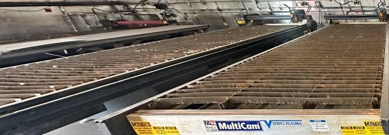 5′ x 10′ Multicam V-series CNC Plasma Table, 2016 – Hypertherm Max 65