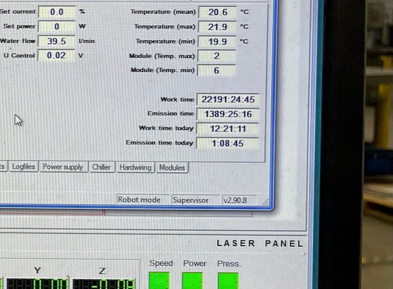 3000 WATT SALVAGNINI L3-30-SYS CNC FIBER LASER CUTTER