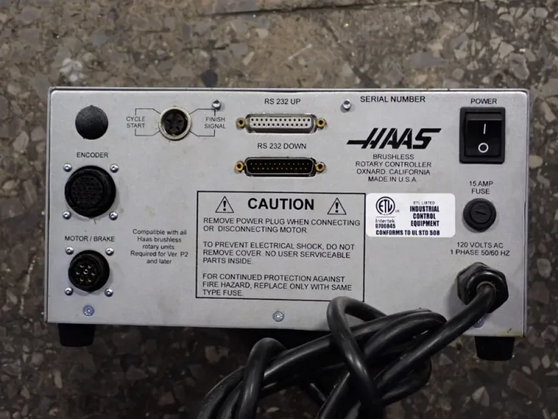 HAAS AUTOMATION INC BRUSHLESS ROTARY CONTROL