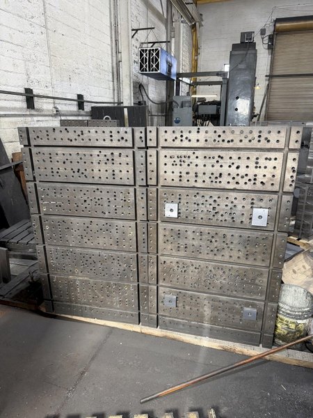 36" WIDE X 60" TALL X 24" DEEP T-SLOTTED ANGLE PLATE SET. STOCK # 0222426