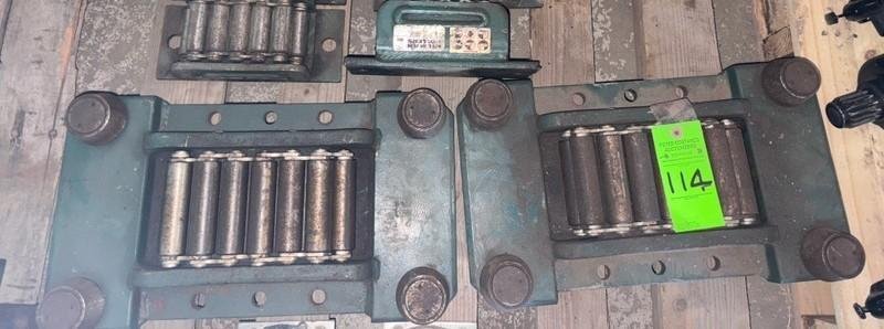 (2) 20 TON HILLMAN MODEL #NT20-T ROLLER TYPE MACHINERY MOVING SKATES: STOCK #22985