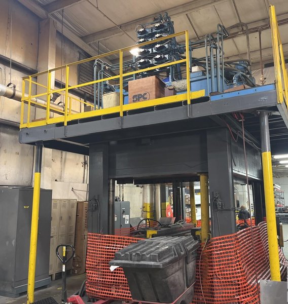 84" x 85 TON CYRIL BATH SHEET STRETCH DRAW FORMING MACHINE: STOCK #23644