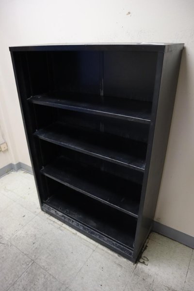 Metal Book Case with 4 Shelves- Auction Item