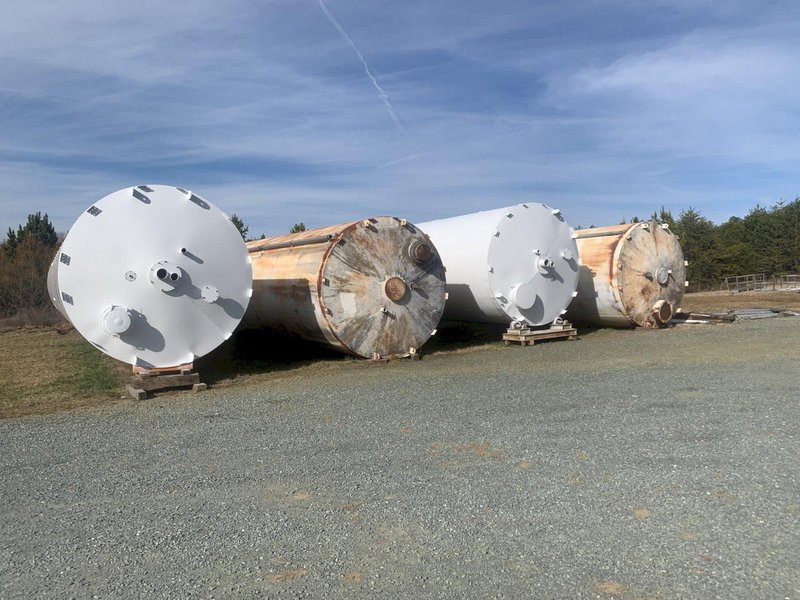 Used Silo, 12&#039; x 72&#039;, Welded Steel, 7,000 cu. ft. capacity